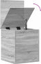 vidaXL - Opbergbox - 40x42x46 - cm - bewerkt - hout - grijs - sonoma - eikenkleurig