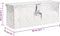 vidaXL - Opbergbox - 50x15x20,5 - cm - aluminium - zilverkleurig