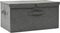 vidaXL - Opbergbox - 50x30x25 - cm - stof - antracietkleurig