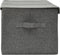 vidaXL - Opbergbox - 50x30x25 - cm - stof - antracietkleurig