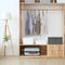 vidaXL - Opbergbox - 50x30x25 - cm - stof - antracietkleurig