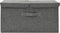 vidaXL - Opbergbox - 50x30x25 - cm - stof - antracietkleurig