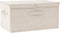 vidaXL - Opbergbox - 50x30x25 - cm - stof - crèmekleurig