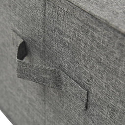 vidaXL - Opbergbox - 50x30x25 - cm - stof - grijs