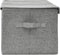 vidaXL - Opbergbox - 50x30x25 - cm - stof - grijs