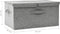 vidaXL - Opbergbox - 50x30x25 - cm - stof - grijs