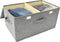 vidaXL - Opbergbox - 50x30x25 - cm - stof - grijs