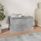vidaXL - Opbergbox - 50x30x28 - cm - bewerkt - hout - betongrijs