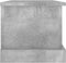 vidaXL - Opbergbox - 50x30x28 - cm - bewerkt - hout - betongrijs