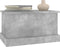 vidaXL - Opbergbox - 50x30x28 - cm - bewerkt - hout - betongrijs