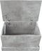 vidaXL - Opbergbox - 50x30x28 - cm - bewerkt - hout - betongrijs