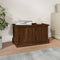 vidaXL - Opbergbox - 50x30x28 - cm - bewerkt - hout - bruin - eikenkleur