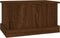 vidaXL - Opbergbox - 50x30x28 - cm - bewerkt - hout - bruin - eikenkleur