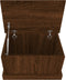 vidaXL - Opbergbox - 50x30x28 - cm - bewerkt - hout - bruin - eikenkleur