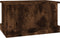 vidaXL - Opbergbox - 50x30x28 - cm - bewerkt - hout - gerookt - eikenkleurig