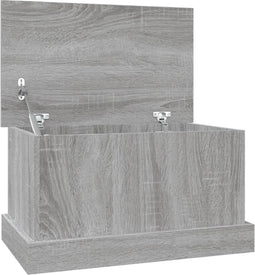 vidaXL - Opbergbox - 50x30x28 - cm - bewerkt - hout - grijs - sonoma - eikenkleurig
