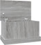vidaXL - Opbergbox - 50x30x28 - cm - bewerkt - hout - grijs - sonoma - eikenkleurig