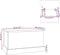 vidaXL - Opbergbox - 50x30x28 - cm - bewerkt - hout - hoogglans - wit