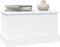 vidaXL - Opbergbox - 50x30x28 - cm - bewerkt - hout - hoogglans - wit