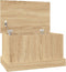 vidaXL - Opbergbox - 50x30x28 - cm - bewerkt - hout - sonoma - eikenkleurig