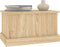 vidaXL - Opbergbox - 50x30x28 - cm - bewerkt - hout - sonoma - eikenkleurig