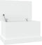 vidaXL - Opbergbox - 50x30x28 - cm - bewerkt - hout - wit