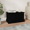 vidaXL - Opbergbox - 50x30x28 - cm - bewerkt - hout - zwart