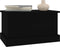 vidaXL - Opbergbox - 50x30x28 - cm - bewerkt - hout - zwart