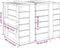 vidaXL - Opbergbox - 58x40,5x42 - cm - massief - grenenhout - grijs