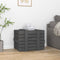 vidaXL - Opbergbox - 58x40,5x42 - cm - massief - grenenhout - grijs