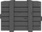 vidaXL - Opbergbox - 58x40,5x42 - cm - massief - grenenhout - grijs