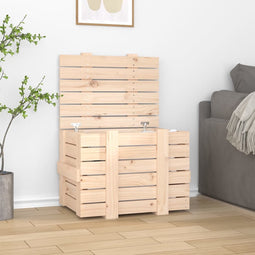 vidaXL - Opbergbox - 58x40,5x42 - cm - massief - grenenhout - honingbruin