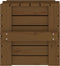 vidaXL - Opbergbox - 58x40,5x42 - cm - massief - grenenhout - honingbruin