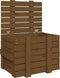 vidaXL - Opbergbox - 58x40,5x42 - cm - massief - grenenhout - honingbruin