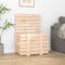 vidaXL - Opbergbox - 58x40,5x42 - cm - massief - grenenhout - wit
