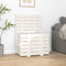 vidaXL - Opbergbox - 58x40,5x42 - cm - massief - grenenhout - wit