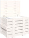 vidaXL - Opbergbox - 58x40,5x42 - cm - massief - grenenhout - wit
