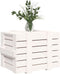 vidaXL - Opbergbox - 58x40,5x42 - cm - massief - grenenhout - wit