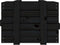 vidaXL - Opbergbox - 58x40,5x42 - cm - massief - grenenhout - zwart