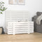 vidaXL - Opbergbox - 58x40,5x42 - cm - massief - grenenhout - zwart