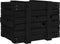 vidaXL - Opbergbox - 58x40,5x42 - cm - massief - grenenhout - zwart