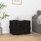 vidaXL - Opbergbox - 58x40,5x42 - cm - massief - grenenhout - zwart