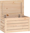 vidaXL - Opbergbox - 59,5x36,5x33 - cm - massief - grenenhout