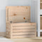 vidaXL - Opbergbox - 59,5x36,5x33 - cm - massief - grenenhout