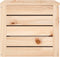 vidaXL - Opbergbox - 59,5x36,5x33 - cm - massief - grenenhout