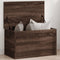 vidaXL - Opbergbox - 60x35x35 - cm - bewerkt - hout - bruin - eikenkleurig