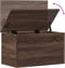 vidaXL - Opbergbox - 60x35x35 - cm - bewerkt - hout - bruin - eikenkleurig