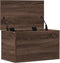 vidaXL - Opbergbox - 60x35x35 - cm - bewerkt - hout - bruin - eikenkleurig