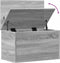vidaXL - Opbergbox - 60x35x35 - cm - bewerkt - hout - grijs - sonoma - eikenkleurig