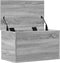 vidaXL - Opbergbox - 60x35x35 - cm - bewerkt - hout - grijs - sonoma - eikenkleurig